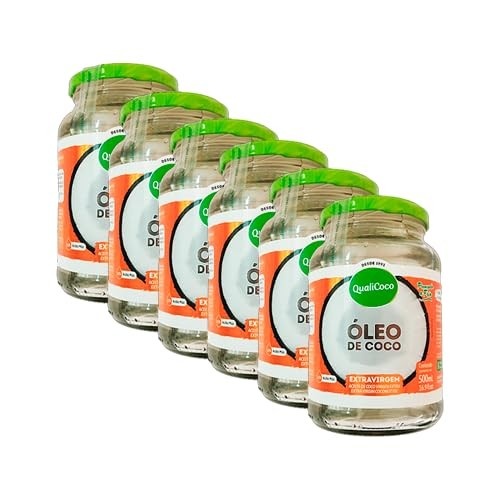 Kit 6X: Óleo de Coco Extravirgem Qualicoco 500ml