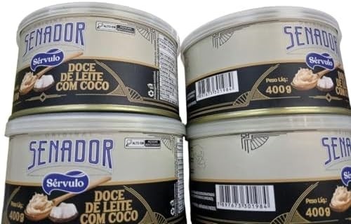 Doce De Leite Com coco Senador - 400g - cremoso e saboroso
