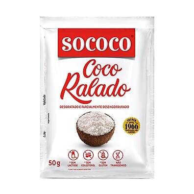 Coco Ralado Sococo 50g: Sabor e Praticidade!