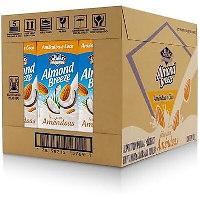 Almond Breeze Coco 1L: Pack 12 Unid. Sabor Tropical!