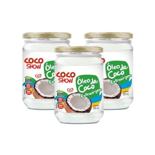 Kit 3 Copra Coco Show Óleo De Coco Extra Virgem 500ml