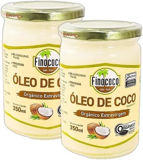 Kit 2X: Óleo de Coco Extra Virgem Orgânico Finococo 350ml