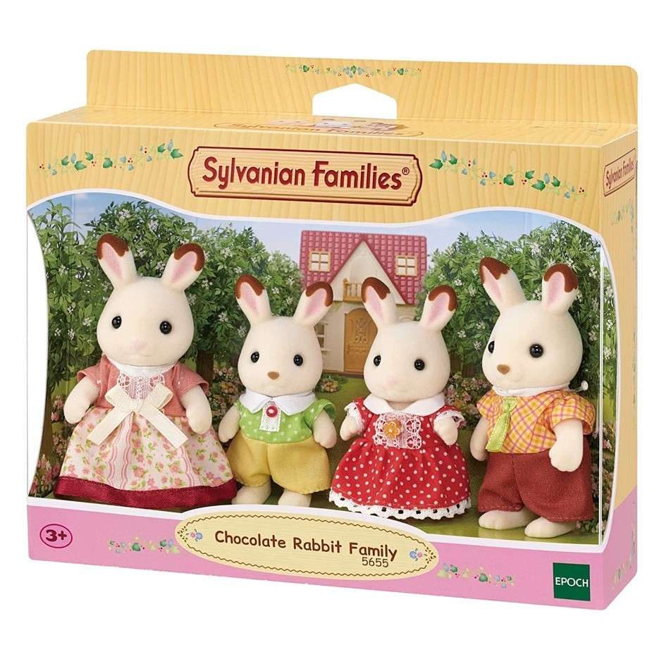 Coelhos Chocolate Sylvanian Families: Família Completa!
