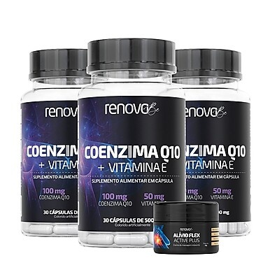 Coenzima Q10 + Vitamina E: Mais Energia e Vitalidade
