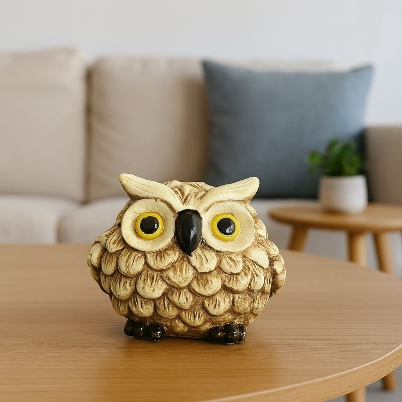 Cofre Coruja Artesanal: Decore e Guarde Moedas!