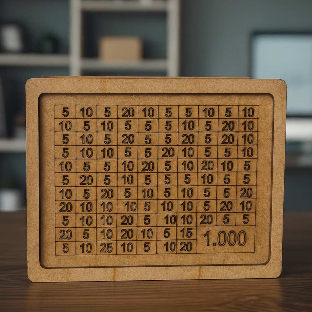 Cofre Japonês MDF: Sua Meta em Dinheiro!