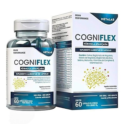 Cogniflex 60 Cápsulas: Memória, Foco e Clareza Mental