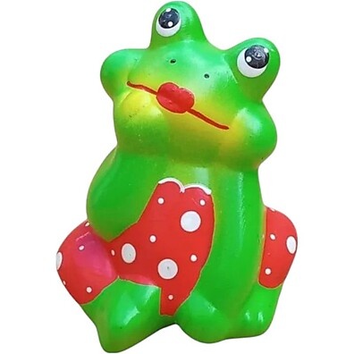 Kit de Decoração de Jardim com Sapo e Cogumelo