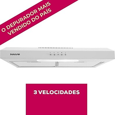 Coifa Slim Suggar 60cm: Sucção Forte e Design!