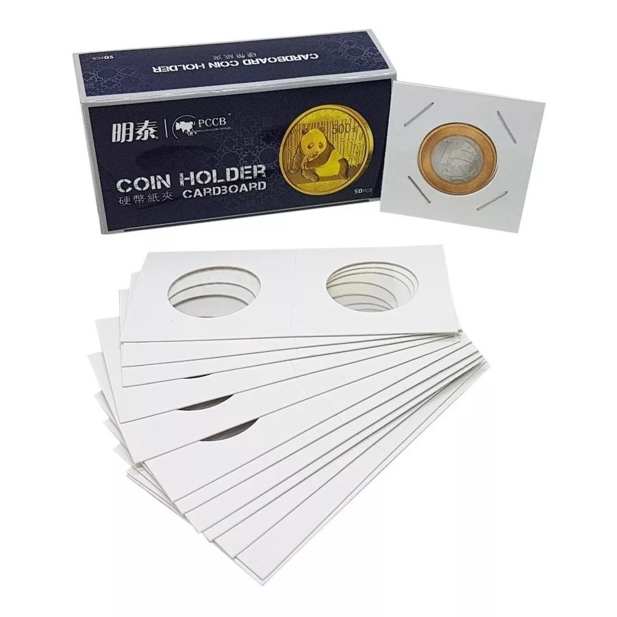 Coin Holder PCCB 27.5mm: Organize Sua Coleção de Moedas com 50 Unidades