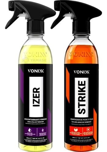 Kit Strike Vonixx: Removedor de Piche e Cola + Izer Descontaminante Ferroso