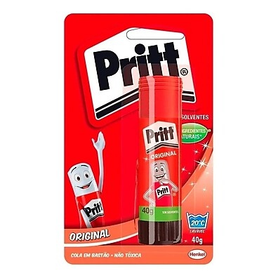 Cola em Bastão Pritt 40g: Segura, Lavável e Ideal para Crianças