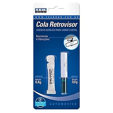 Cola Espelho Retrovisor TekBond – Fixação Poderosa em 60s