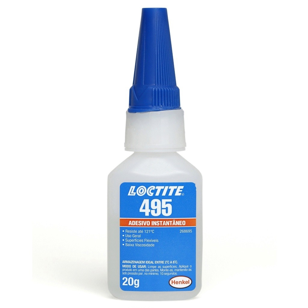 Cola Loctite 495: Adesivo Instantâneo Multiuso 20g