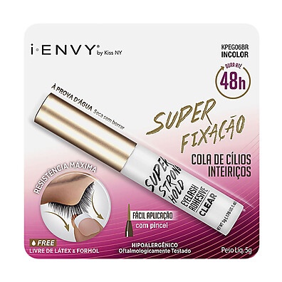 Cola para Cílios Kiss New York Super Fixação 48h – A Mais Resistente!