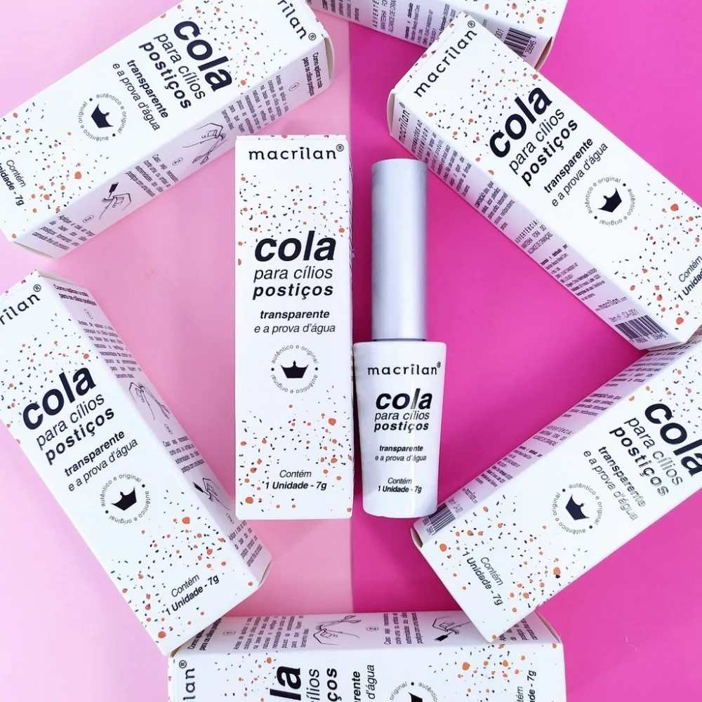 Cola para Cílios Macrilan à Prova d’Água 7g – Fixação Total!