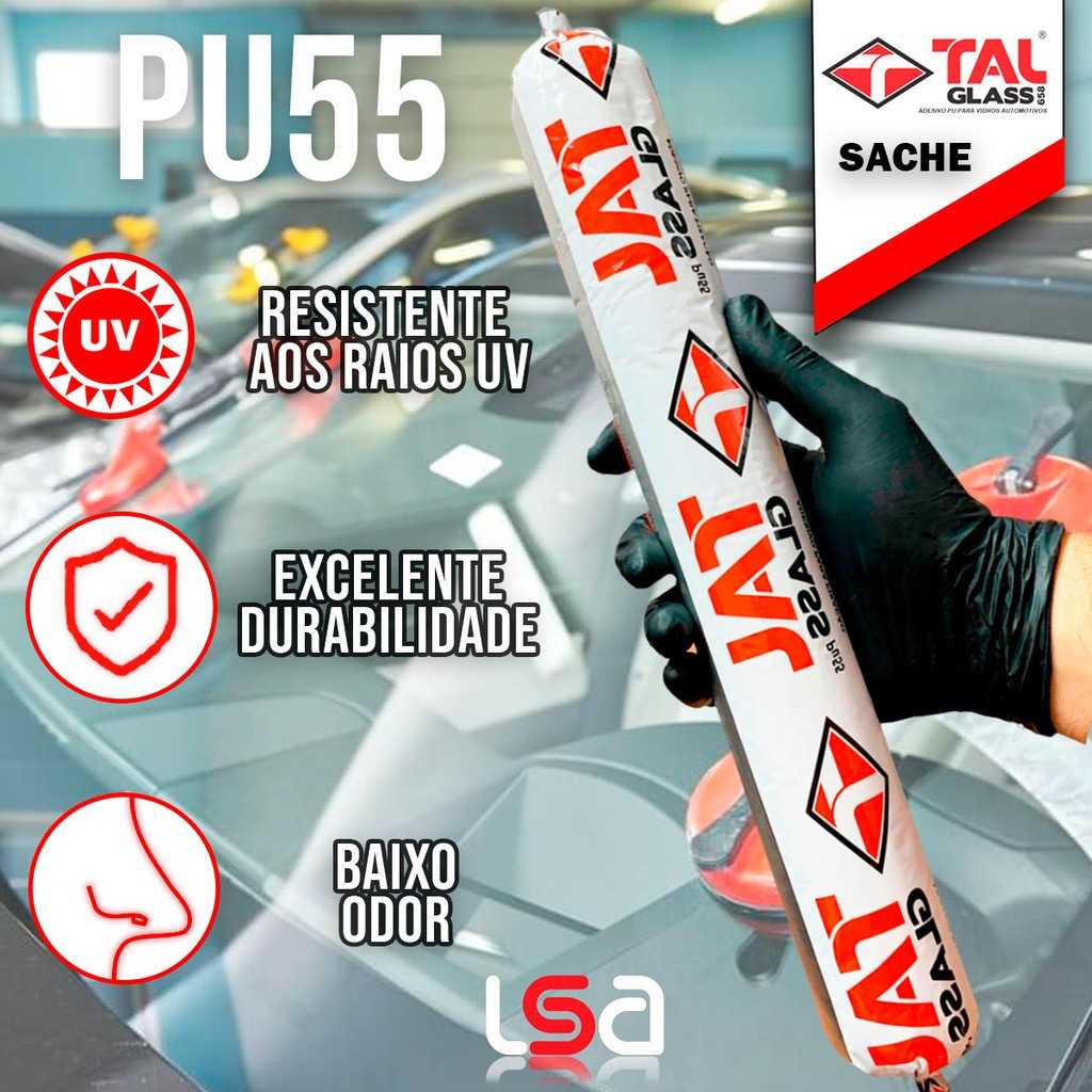 Cola PU55 Talglass: Fixação Profissional de Vidros