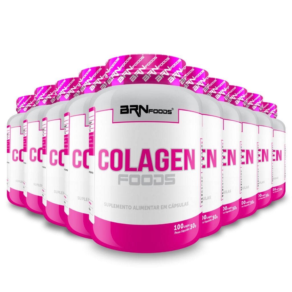 Colágeno BRNFOODS: Kit 10x para Saúde e Beleza