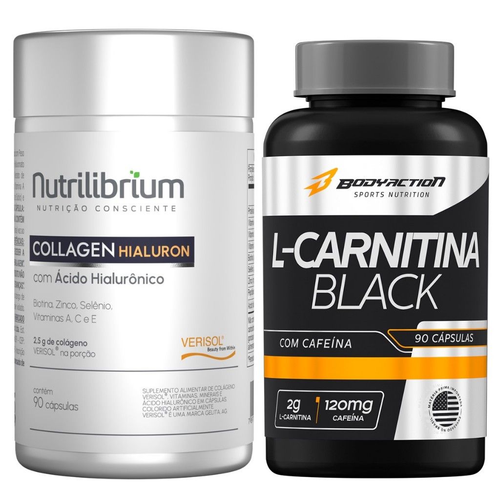 Colágeno + L-Carnitina: Beleza & Energia em 1 Kit!
