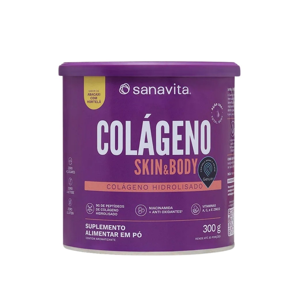 Colágeno Sanavita Skin&Body: Pele Firme + Saúde!