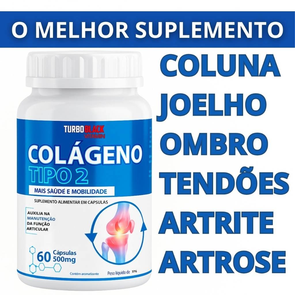 Colágeno Tipo 2 Não Desnaturado 40 mg: Solução Premium para Articulações e Joelhos