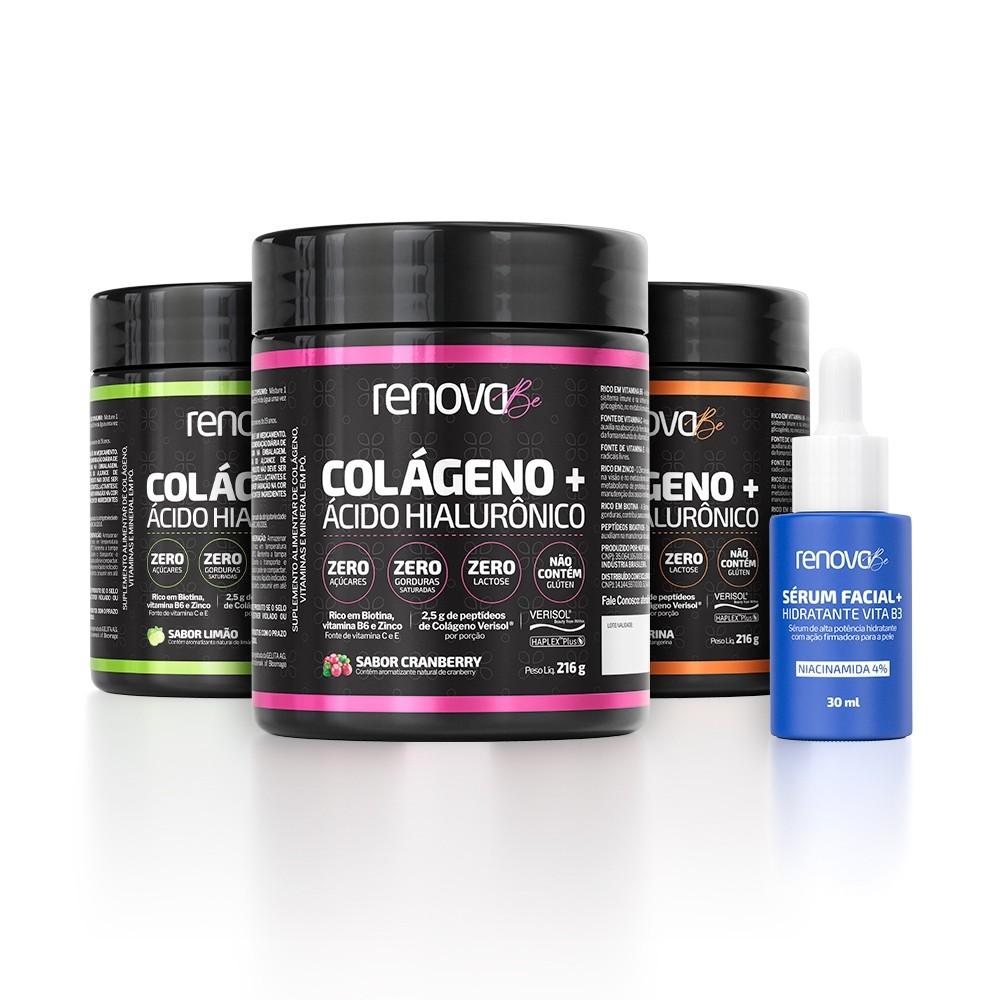 Colágeno Verisol + Sérum Vita B3: Kit Completo para Homens