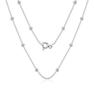 Colar 60cm Prata 925 com Bolinha – Elegância que Dura