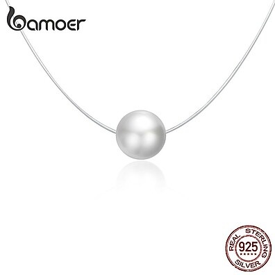 Colar Bamoer The Pearl Prata 925 – Elegância que Brilha