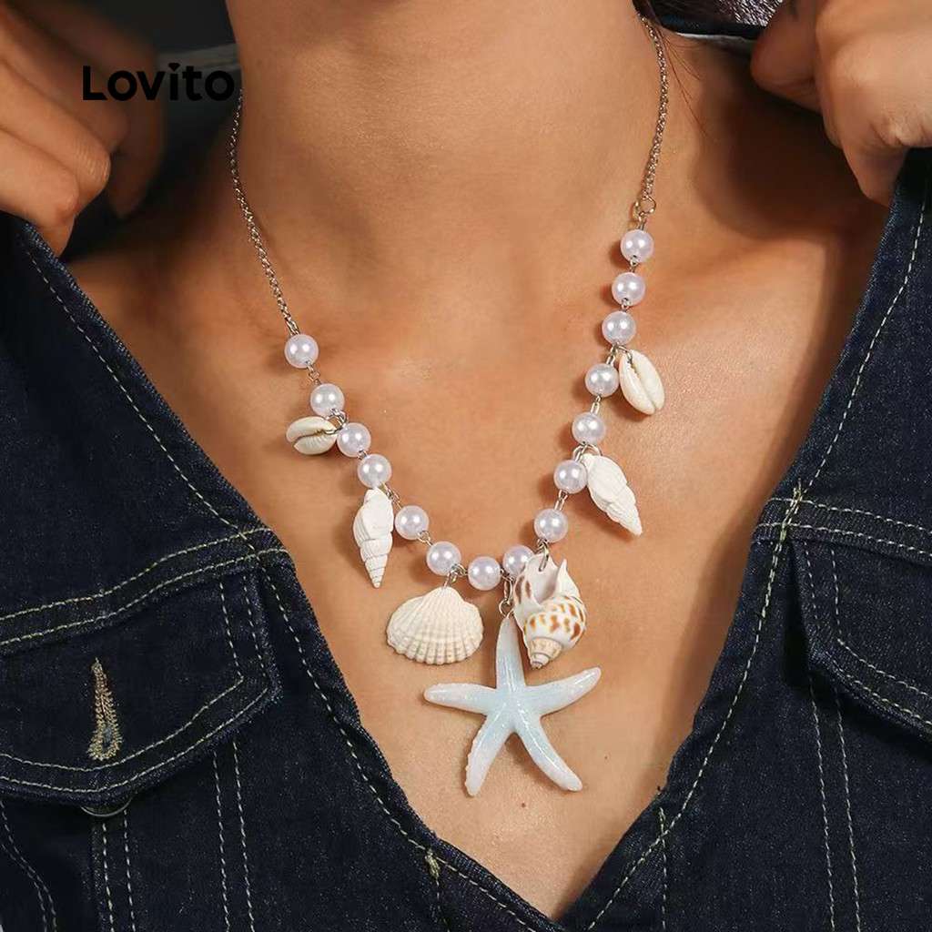 Colar Boho Lovito: Pérolas, Conchas e Estilo!