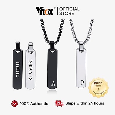 Colar com Inicial Personalizada Vnox
