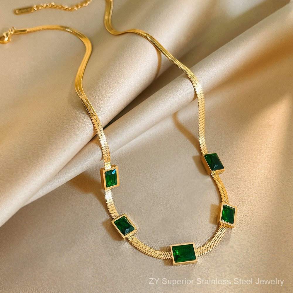 colar-de-corrente-de-clavicula-feminino-em-aco-de-titanio-verde-estilo-versatil-e-moderno