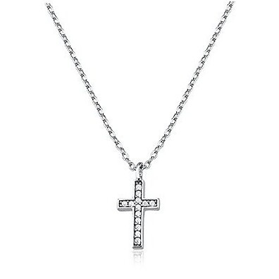Colar de Cruz Prata 925 com Ródio: Elegância e Fé