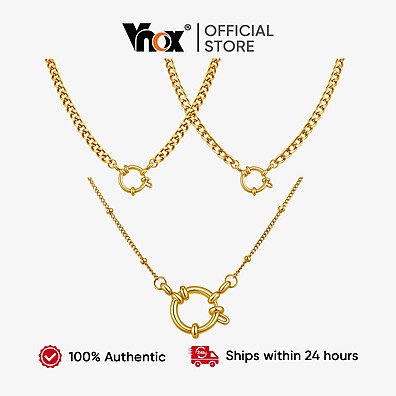Colar Dourado Vnox: Elegância Sem Desbotar