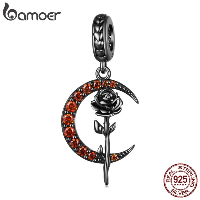 Colar e Pulseira Lua Bamoer 925: Elegância Prateada