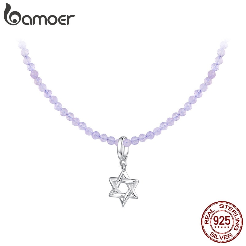 Colar Estrela Ametista Bamoer: Elegância em Prata 925