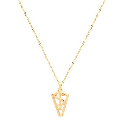 Colar Medicina Veterinária Folheado 18k - Elegância Única