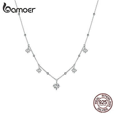 Colar Moissanite Bamoer S925: Elegância Acessível