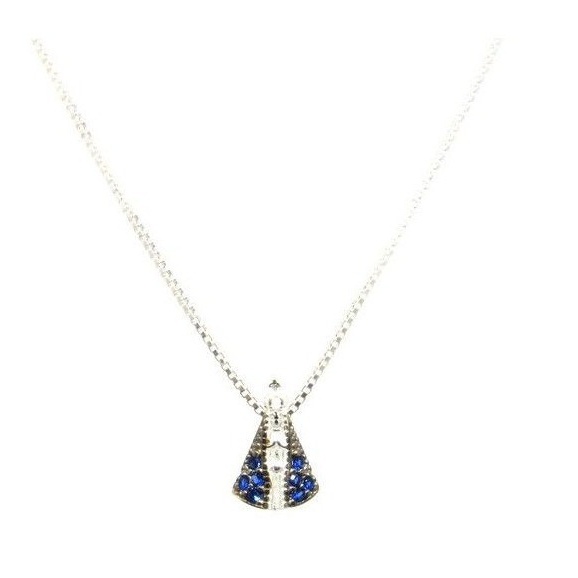 Colar Nossa Senhora Aparecida Prata 925: Fé e Elegância