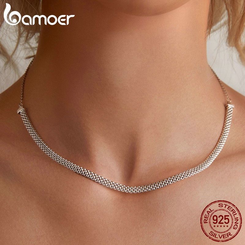 Colar Prata 925 Bamoer: Elegância e Charme