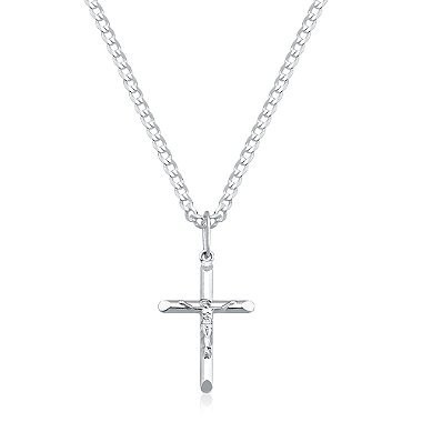 Colar Prata 925 Grumet com Crucifixo: Fé e Estilo