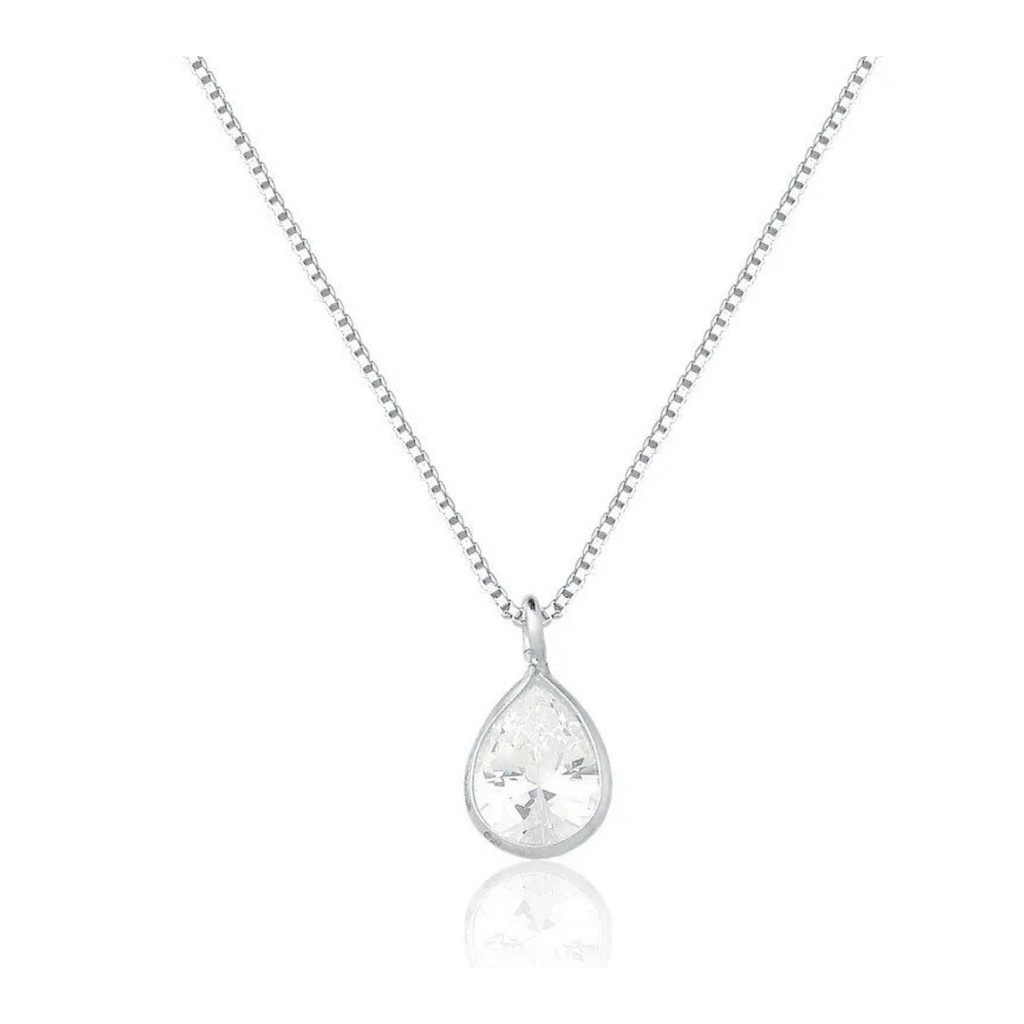 Colar Prata 925 Ponto de Luz: Elegância Diária