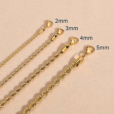 Colar Torcido Vnox: Elegância em Aço Inoxidável