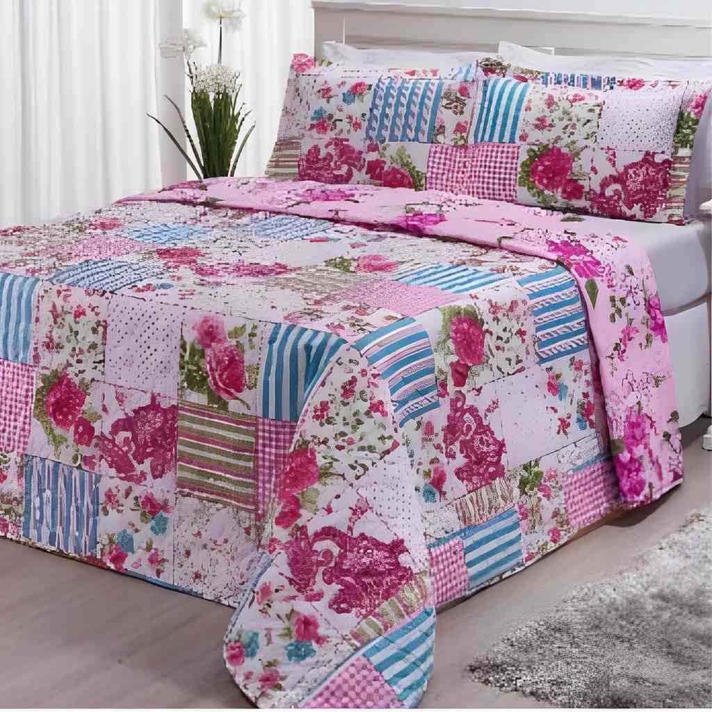 Colcha Queen Dupla Face Estampada: Conforto e Estilo para o Seu Quarto