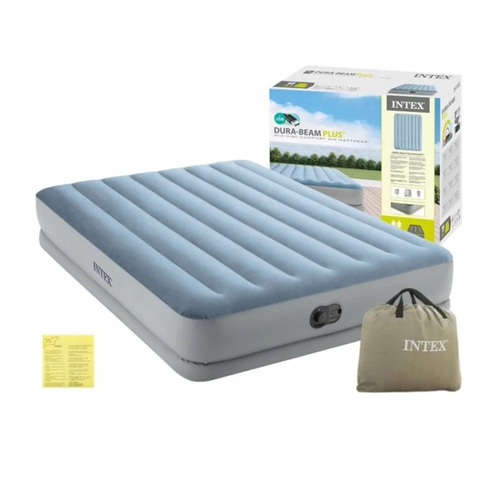 Colchão Inflável Casal Intex Queen: Conforto Rápido!