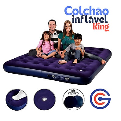 Colchão Inflável King Mor: Conforto Rápido!