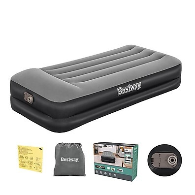 Colchão Inflável Solteiro Premium Bestway: Conforto Rápido!