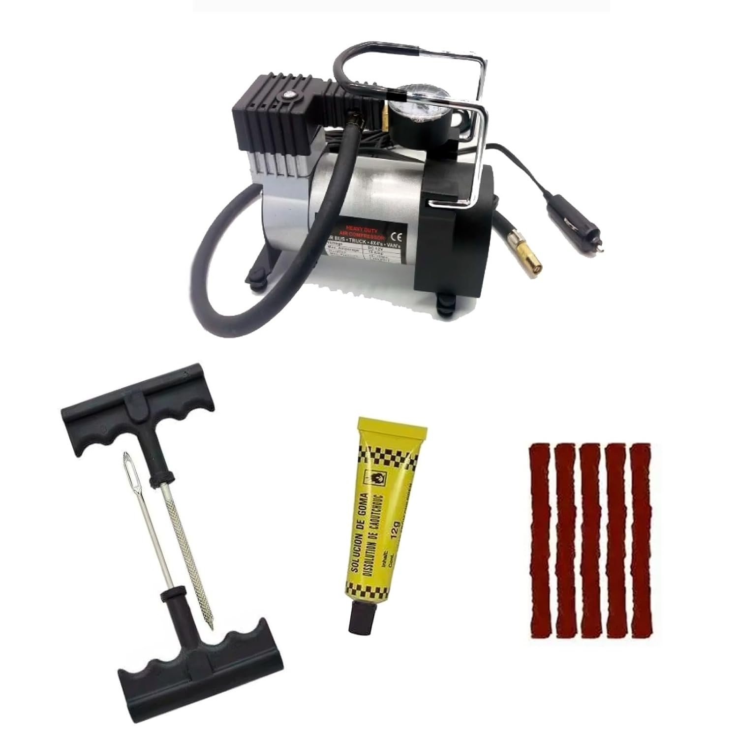 Compressor de Ar Portátil 12V 150PSI: Encha Pneus, Colchões e Boias Rapidamente!