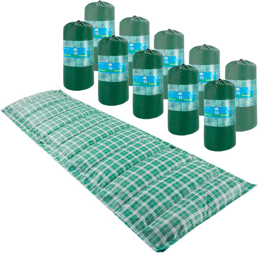 Colchonete Camping Solteiro: Kit 10 + Bolsa!