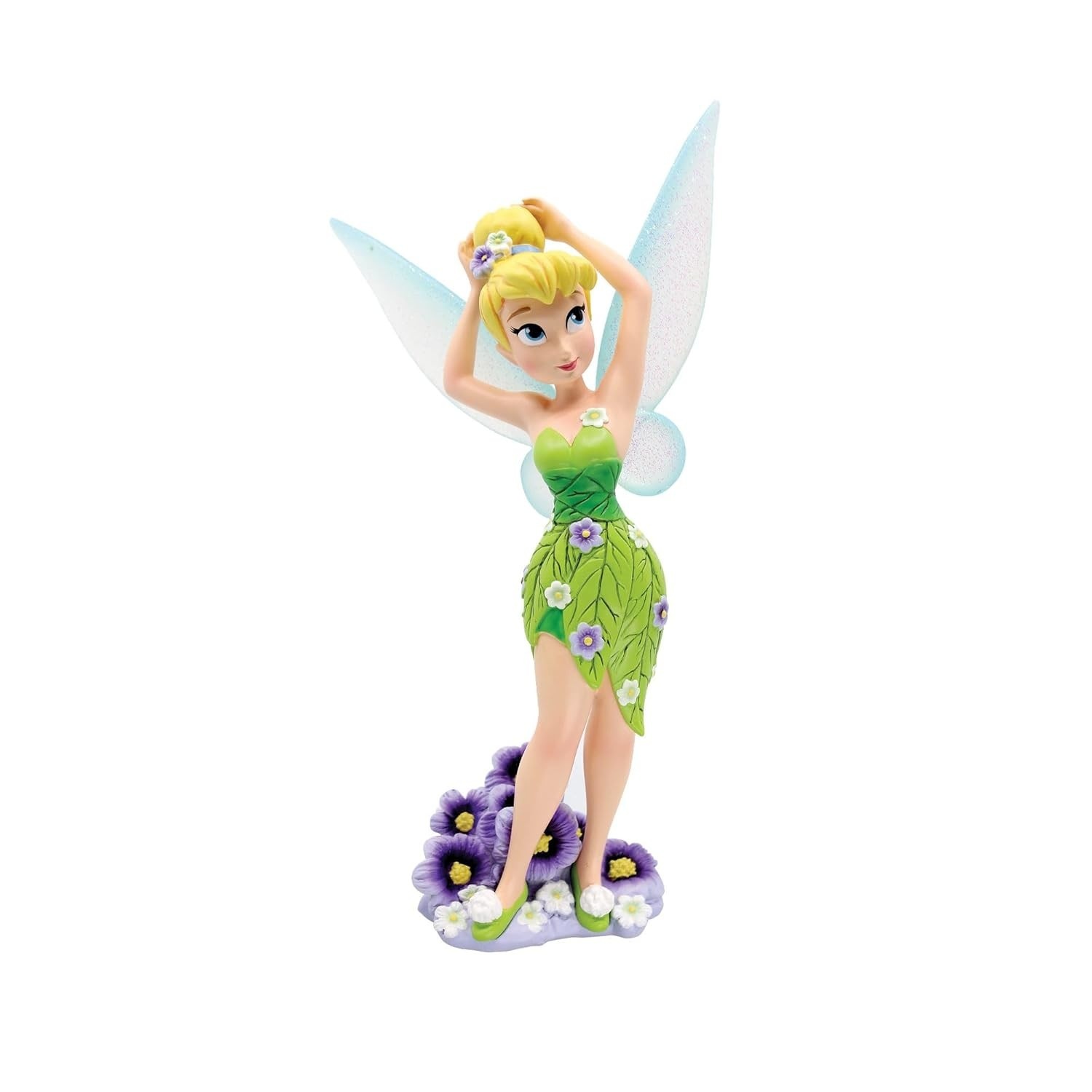 Enesco Disney Showcase Estatueta de Sininho Botânico em Pansies 21 cm - Coleção Exclusiva