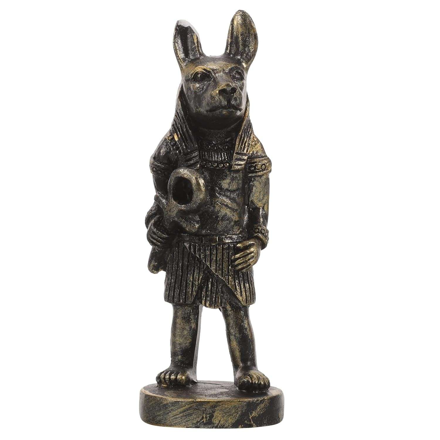 Anubis Estátua Egípcia - Escultura de Resina para Decoração e Colecionismo